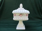 Vintage Westmoreland Milk Glass Wedding Jar/Covered Compote Dish