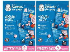 Yogurt Melts Freeze-Dried Yogurt Snacks, Strawberry/Mixed Berries, 1 Oz. Pouc...