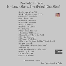 R&B/Soul.. White CD. Tory Lanez - Alone At Prom (Deluxe) [Dirty Album]