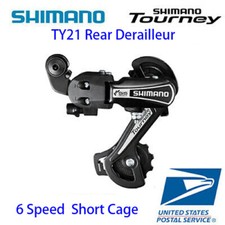 Shimano Tourney RD-TY21 6/7 Speed Direct Rear Derailleur SS / GS Black