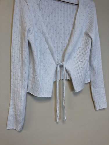 No Boundaries Pullover Women's Sweater Size XL Rayon Blend White Casual Top - Picture 4 of 17