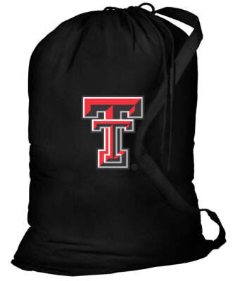 Texas Tech Laundry Bag   TTU Red Raiders Cotton Clothes Bag