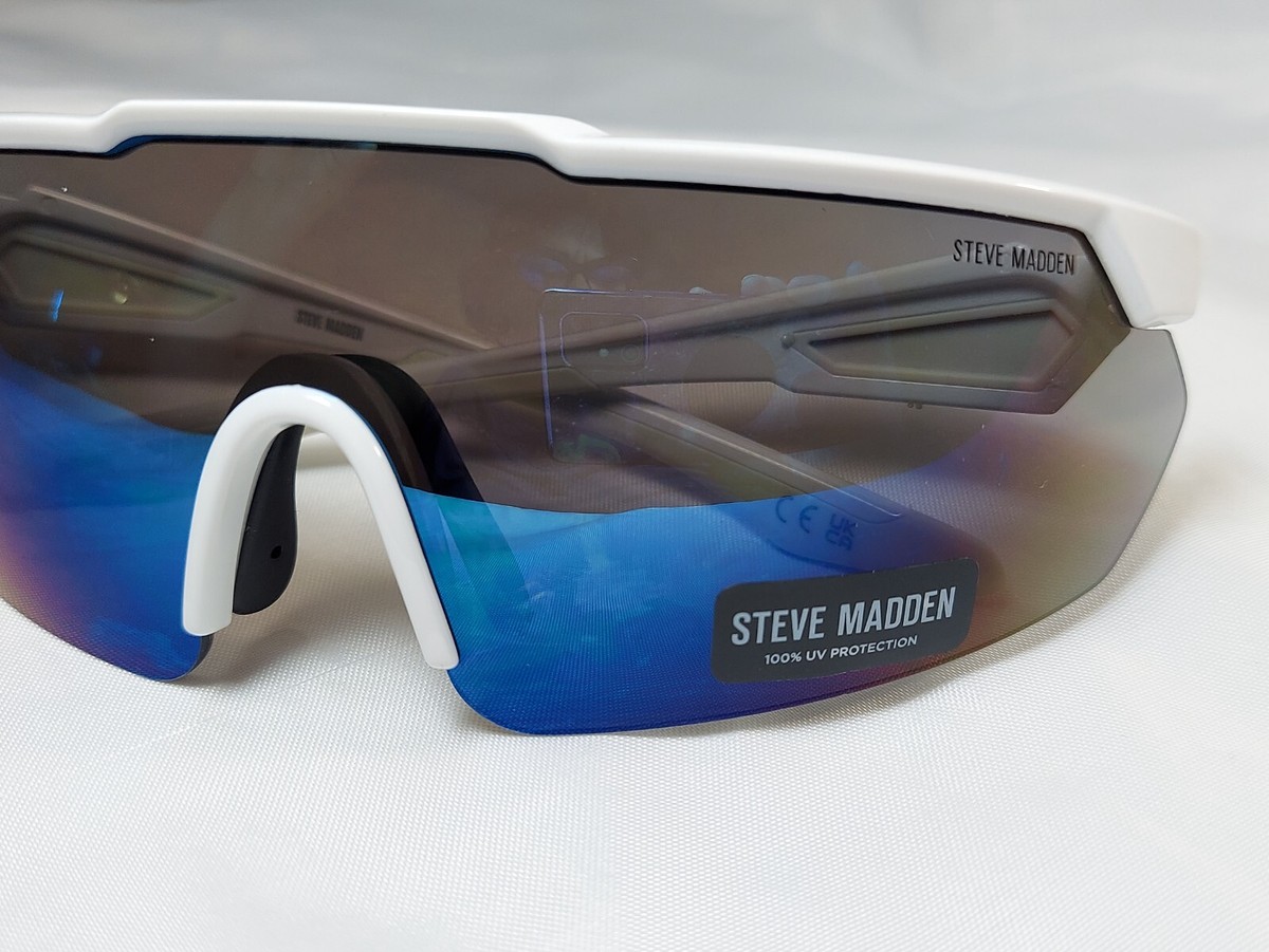 Steve Maddon White Retro Sunglasses NWT Discontinued Women main image 2