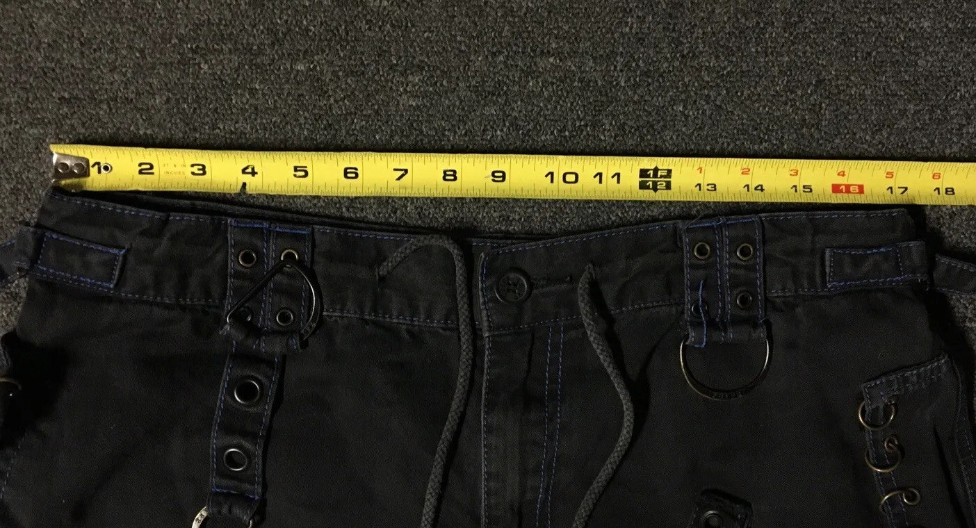 Vtg 90s Tripp NYC Pants L Skull Goth Emo Bondage Baggy Rave Grunge Punk Y2K Jnco image 9