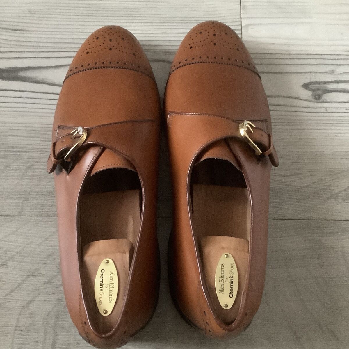 Allen Edmonds Hillsboro Leather Monk Strap Brogue Cap Toe Allen Edmonds Hillsboro Leather Monk Strap Brogue Cap Toe