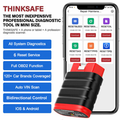 ThinkSafe Bidirectional OBD2 Scanner All System Diagnostic Tool ABS SRS EPB BMS