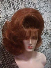 ELITE BRAND WIGS! SHORT RETRO VOLUMINOUS SIDE DO FLIP WAVY WAVES TEASED CUTE HOT