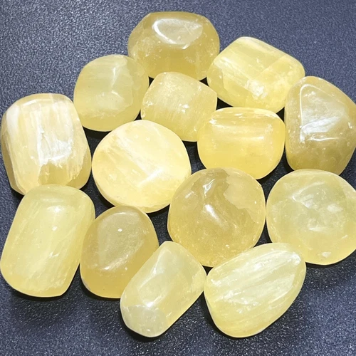Lemon Yellow Calcite Tumbled Stones (By The Piece Or Pound) Wholesale Supply