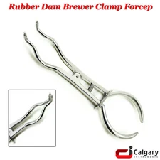 Endodontic Brewer Clamps Forcep Stokes Surgical Dental Rubber Dam Instruments