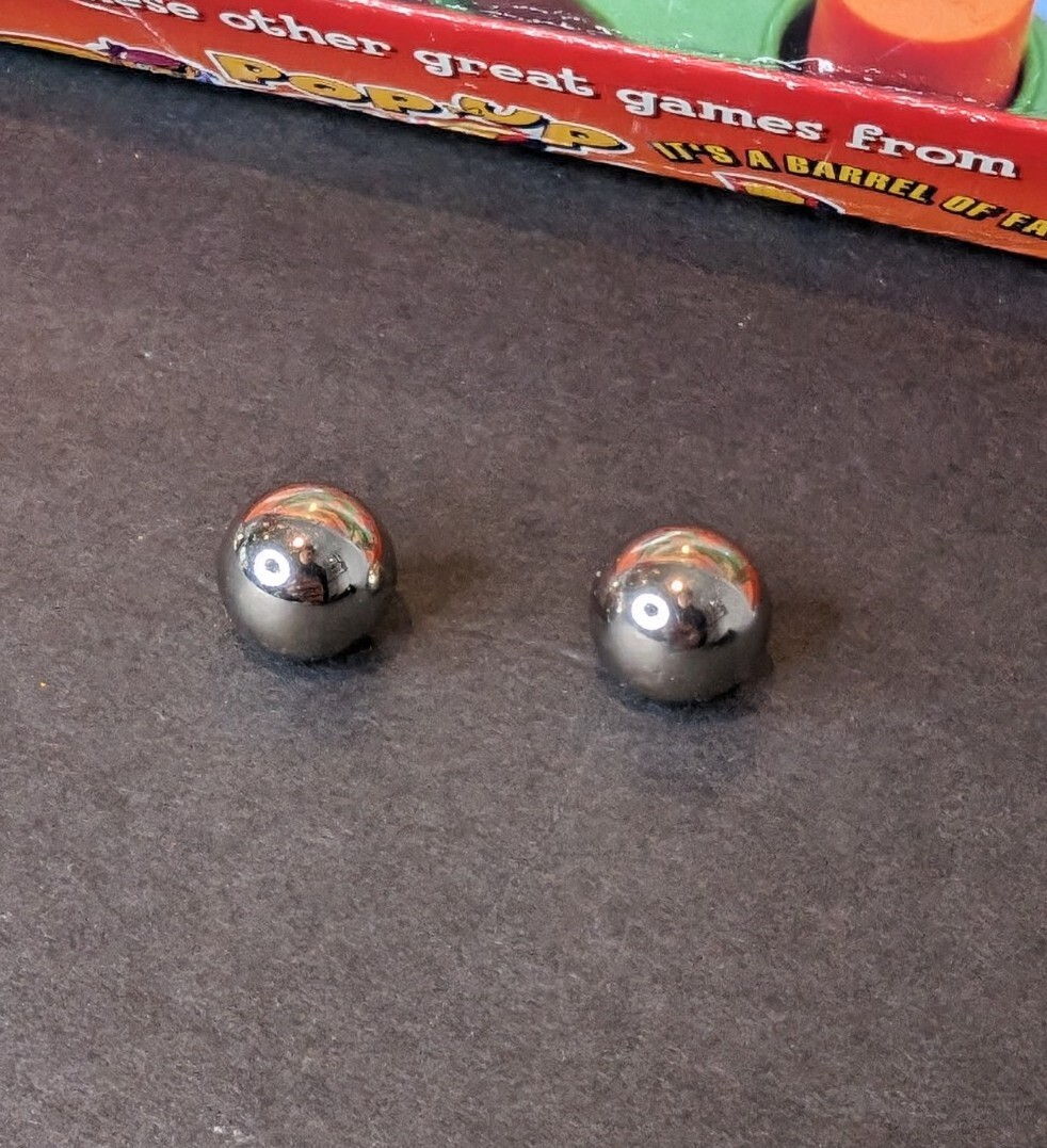 SCREWBALL SCRAMBLE Marble Obstacle Game 1987 2 Replacement Steel/metal