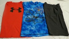 Lot of 2 Boys rash guard and 1 boardshorts Hurley, Zero EXposure, Cherokee 12-14