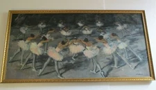  MASSARI OIL PAINTING LARGE 48 INCHES IMPRESSIONIST IMPRESSIONISM BALLET DANCERS