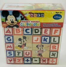 Disney Mickey Mouse Clubhouse Mickey & Minnie Learn & Grow Blocks New ABC