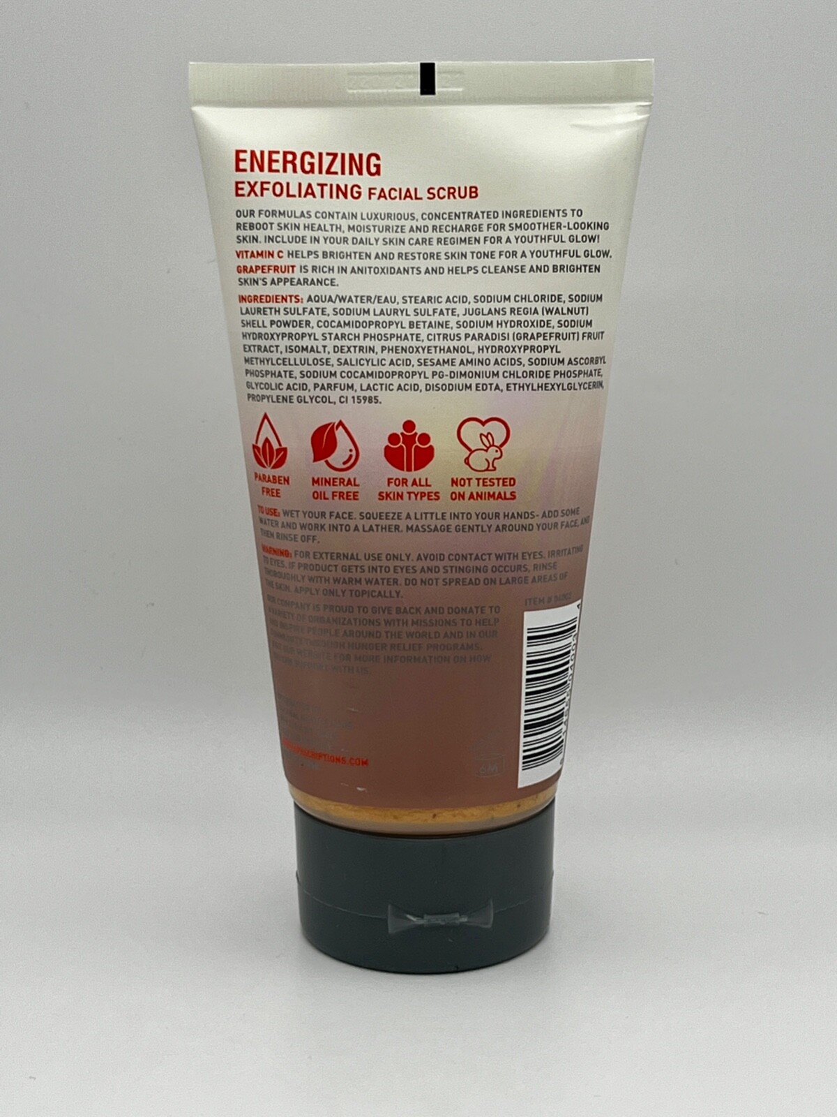 SpaScriptions For Men Energizing Exfoliating Facial Scrub Vitamin C