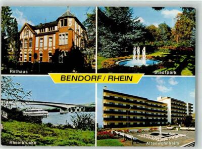 39707326 - 5413 Bendorf City Hall Stadtpark retirement home Rheinbruecke