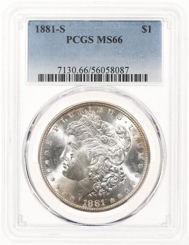 1881-S $1 PCGS MS66 Morgan Silver Dollar