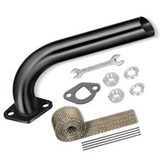 Exhaust Pipe Header Motorcycle Exhaust Pipe Kit for Mini Bike Go Kart