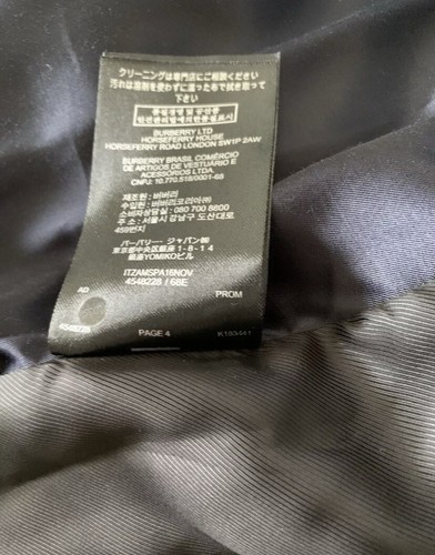 Womens Burberry Laminated Cashmere Olive Melange Double Breasted Coat Sz 10 BNWT - Picture 13 of 14