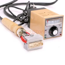 NEW Manual Hot Foil Stamping Marking Machine Leather PVC Printer W/ TEMP Control