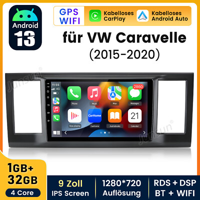 Carplay Autoradio Für VW Transporter T6 Multivan Caravelle 15-2022 GPS Navi WIFI