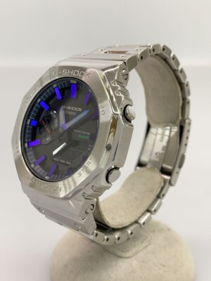 CASIO G-SHOCK GM-B2100PC-1AJF Silver Stainless Steel Solar Digital