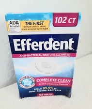 Efferdent Complete Clean Daily Cleanser for Dentures & Retainers 102 Tablets
