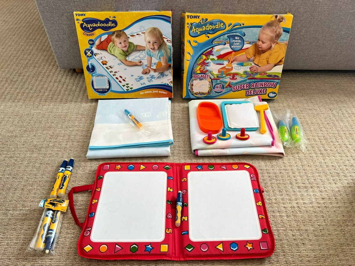 Tomy Aquadoodle Bundle Mats Pens Stamps Toddler Children Travel Aqua  Doodle