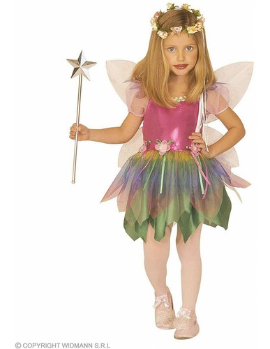 Widmann Costume Carnevale Fatina dell'arcobaleno Vestito Glamour Bambina |  eBay