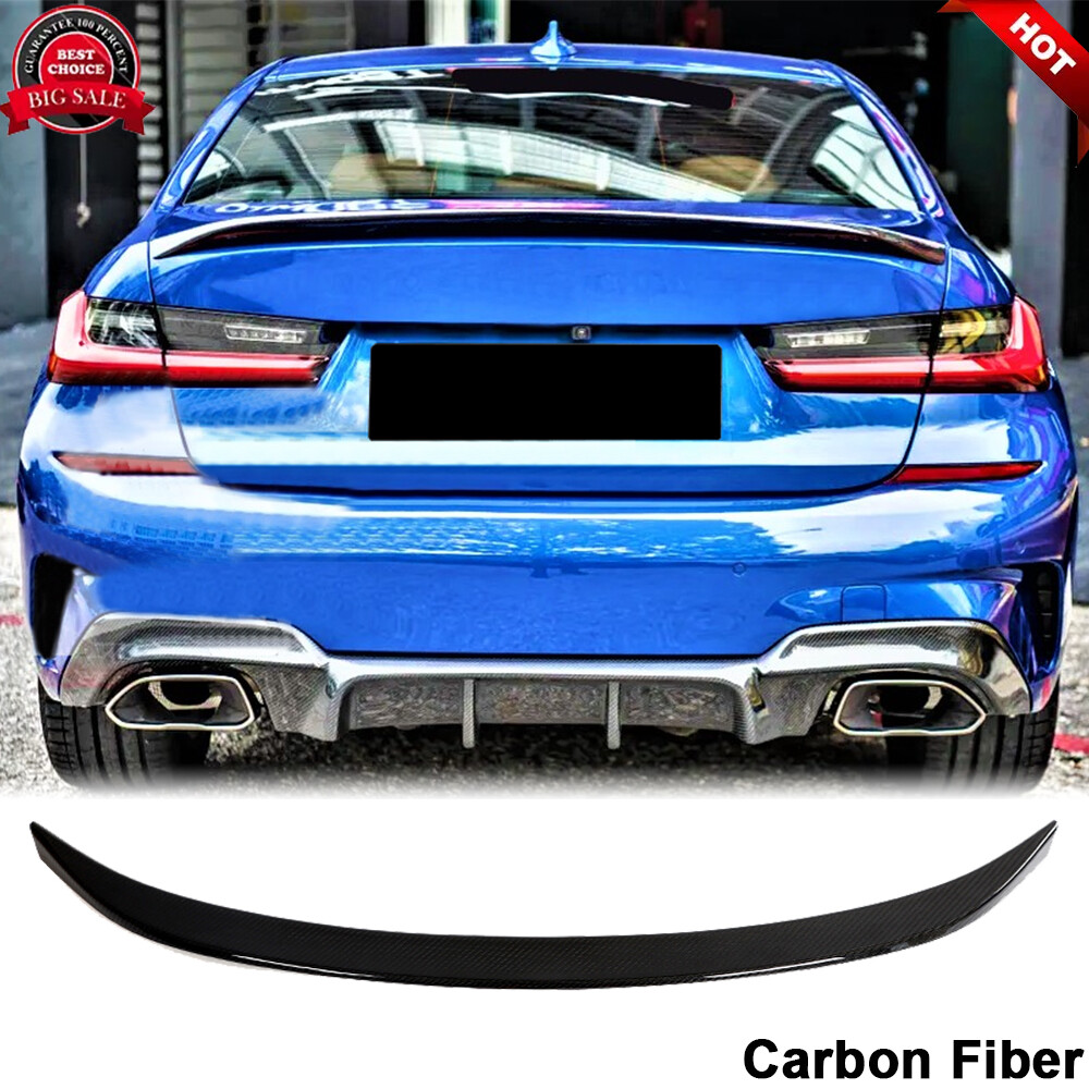For BMW G20 G28 320i M340i G80 M3 2020UP REAL CARBON Rear Trunk Spoiler Wing Lip