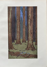 Peter Behrens Forest Wald - Grafik aus Studio Art 1901 + Artikel von Franz Blei
