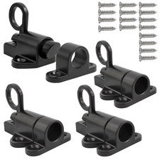 Aluminum Alloy Self-Closing Latches, Black Automatic Spring Door Lock, Securi...