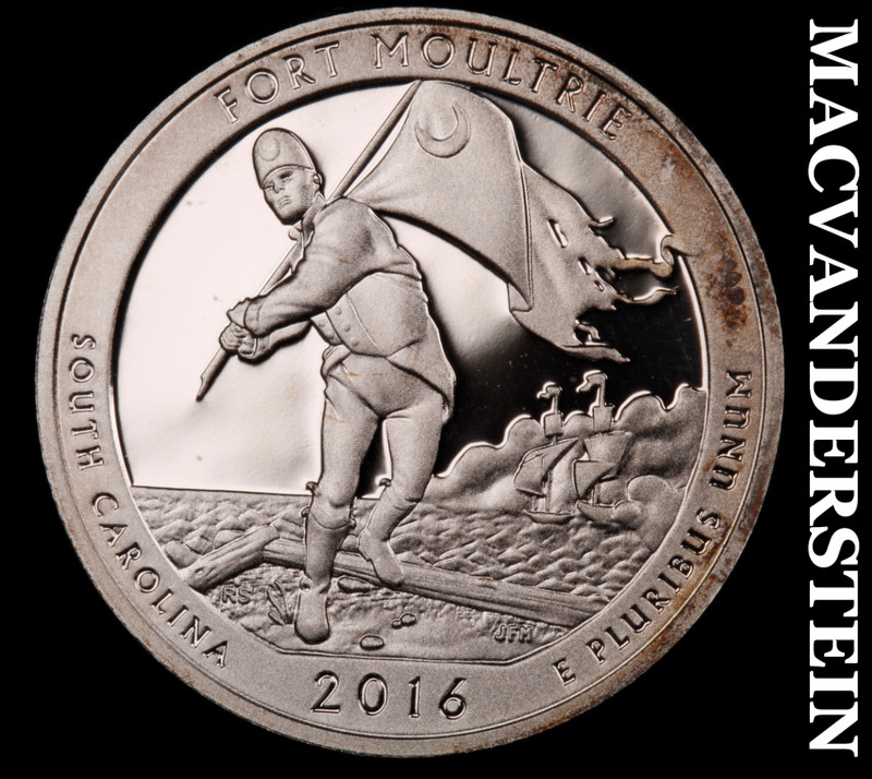 2016-S Silver Fort Moultrie Quarter - Choice Gem Proof  Lustrous  #M608