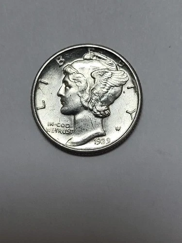 1939 D Mercury Dime FLASHY UNCIRCULATED !!