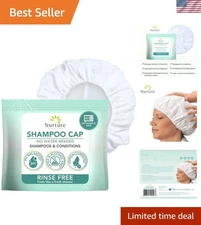 No Water Rinse Free Shampoo Cap by Nurture | Microwavable Washing & Condition...