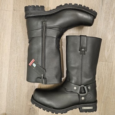 New Milwaukee Leather Men's 11-Inch Square Toe Motorcycle Harness Boot, 10 EEE
