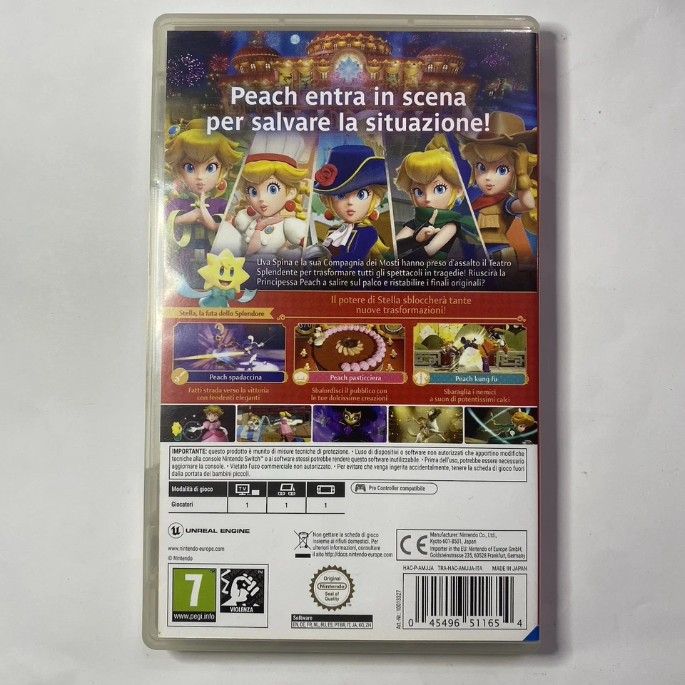 Princess Peach Showtime! Nintendo Switch PAL ITA Gioco Originale PEGI 7, foto 2 di 5