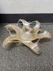 Vintage Arte Murano Lavorazione Hand Blown Glass Bowl Made in Italy 12"