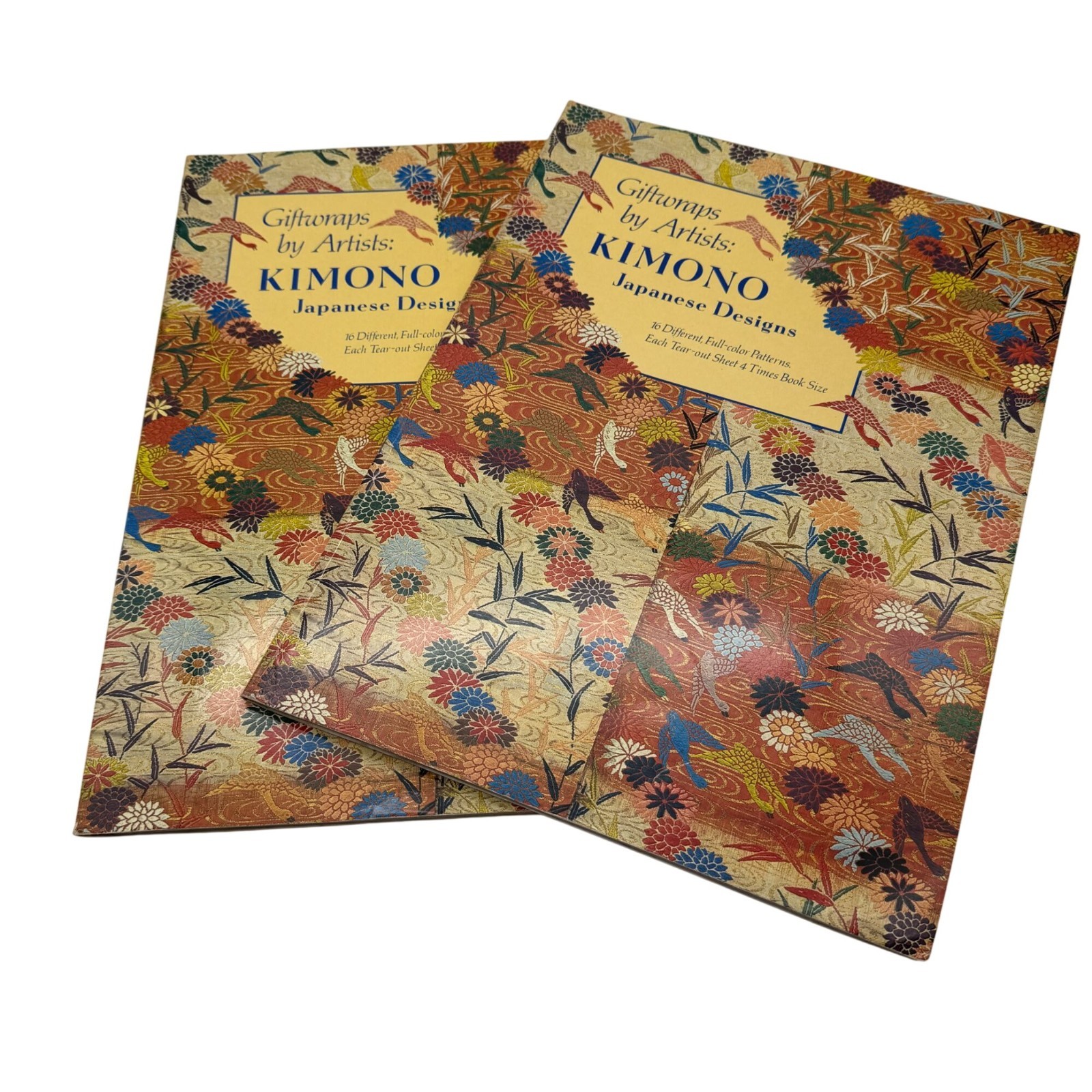 Kimono Japanese Designs 16 Different Patterns Gift Wraps by Artists 0810929546