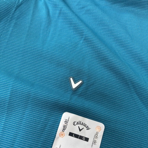 New Callaway OptiDri Polo Shirts Red. & A teal Golf Polyester Blend Size Large - Bild 6 von 16