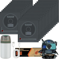 25 Pcs 3D Filament Vacuum Storage Bags Kit with 5 Sealing Clip and 1Pump PA/DP/P