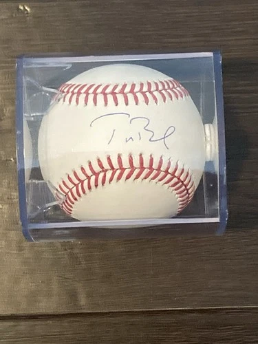 Tom Brady Autographed New England Patriots Signed Baseball OML Ball . Steiner