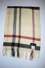DAKS scarf classic beige check