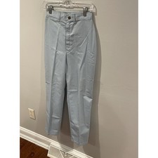Vintage 80s Sears Women's Pants Size 8 Light Blue High Rise Retro Made In USA