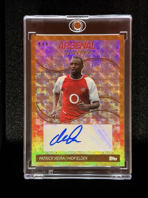 23/24 Topps Arsenal Forever Patrick Vieira 1/1 Foilfractor Auto