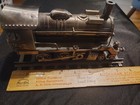 handmade Steam punk metal train Locomotive sculpture recycled material 8" — photo 7