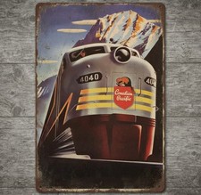 Canadian Pacific Railroad 8 x 12 Retro Novelty Metal Sign Made In USA New!