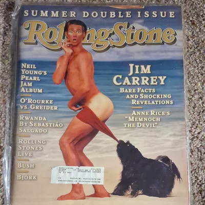 Rolling Stone Magazine July 1995 Jim Carrey Pearl Jam Neil Young Bush Björk