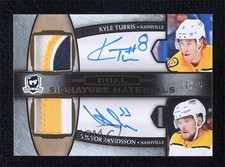2018 The Cup 2019-20 Update 10/15 Kyle Turris Viktor Arvidsson #SP2-TA Auto 14hk