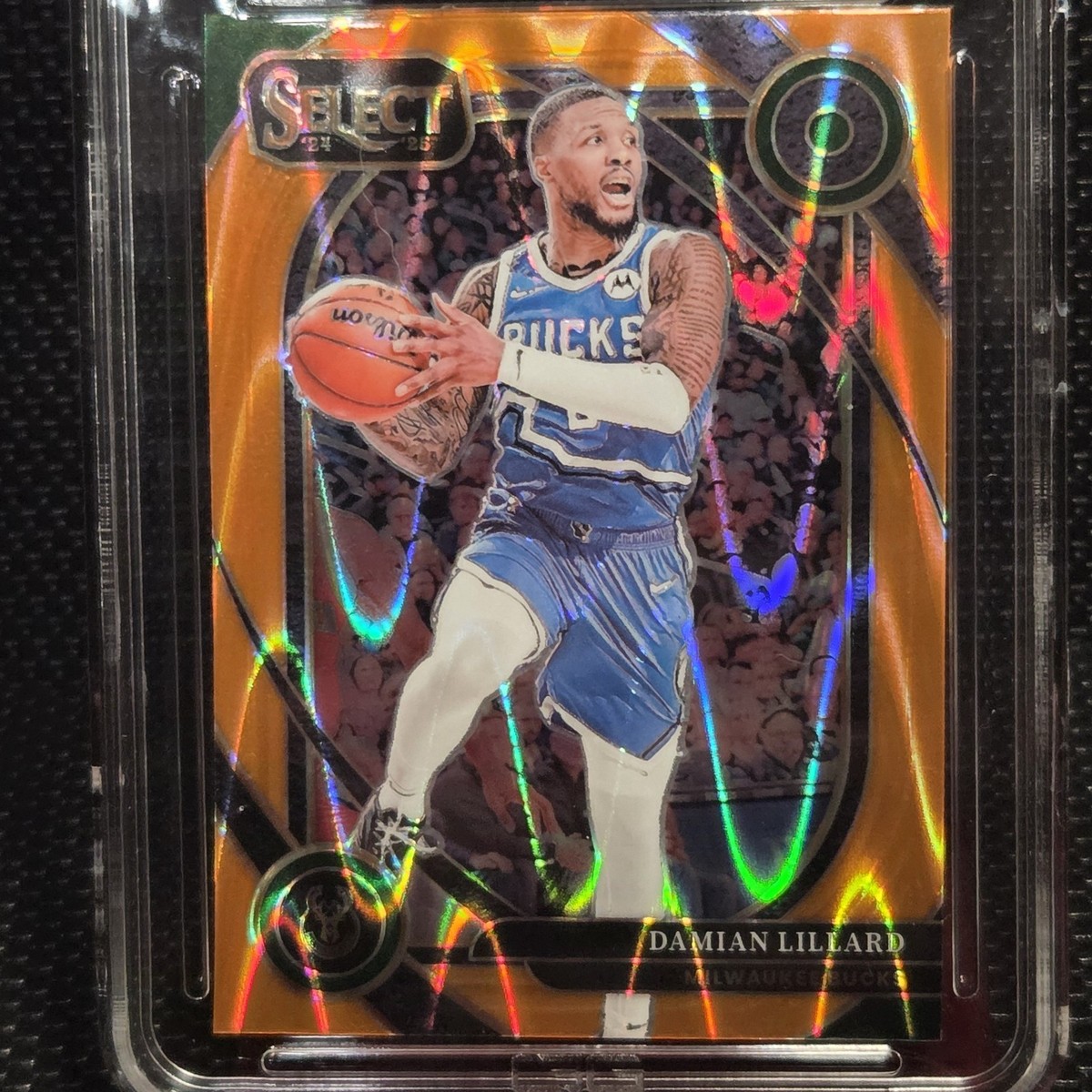 2024-25 Panini Select Courtside Damian Lillard #227 Orange