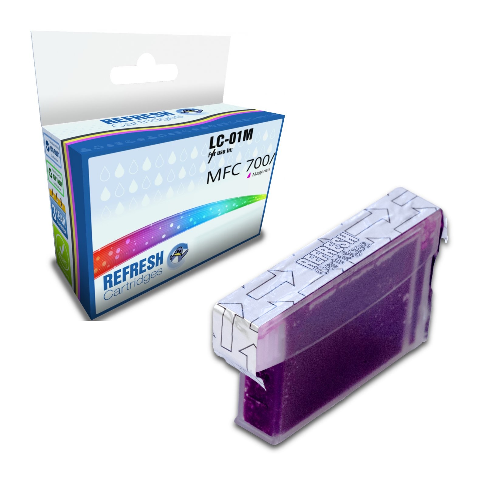 Refresh Cartridges Magenta LC-01M Ink Compatible With Brother Printers